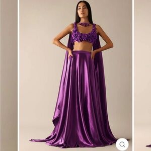 Kalki Lehenga Set Purple